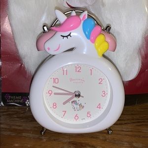 New Unicorn Alarm clock push light